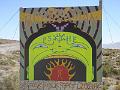 Burning Man 2005 entrance sign (close)